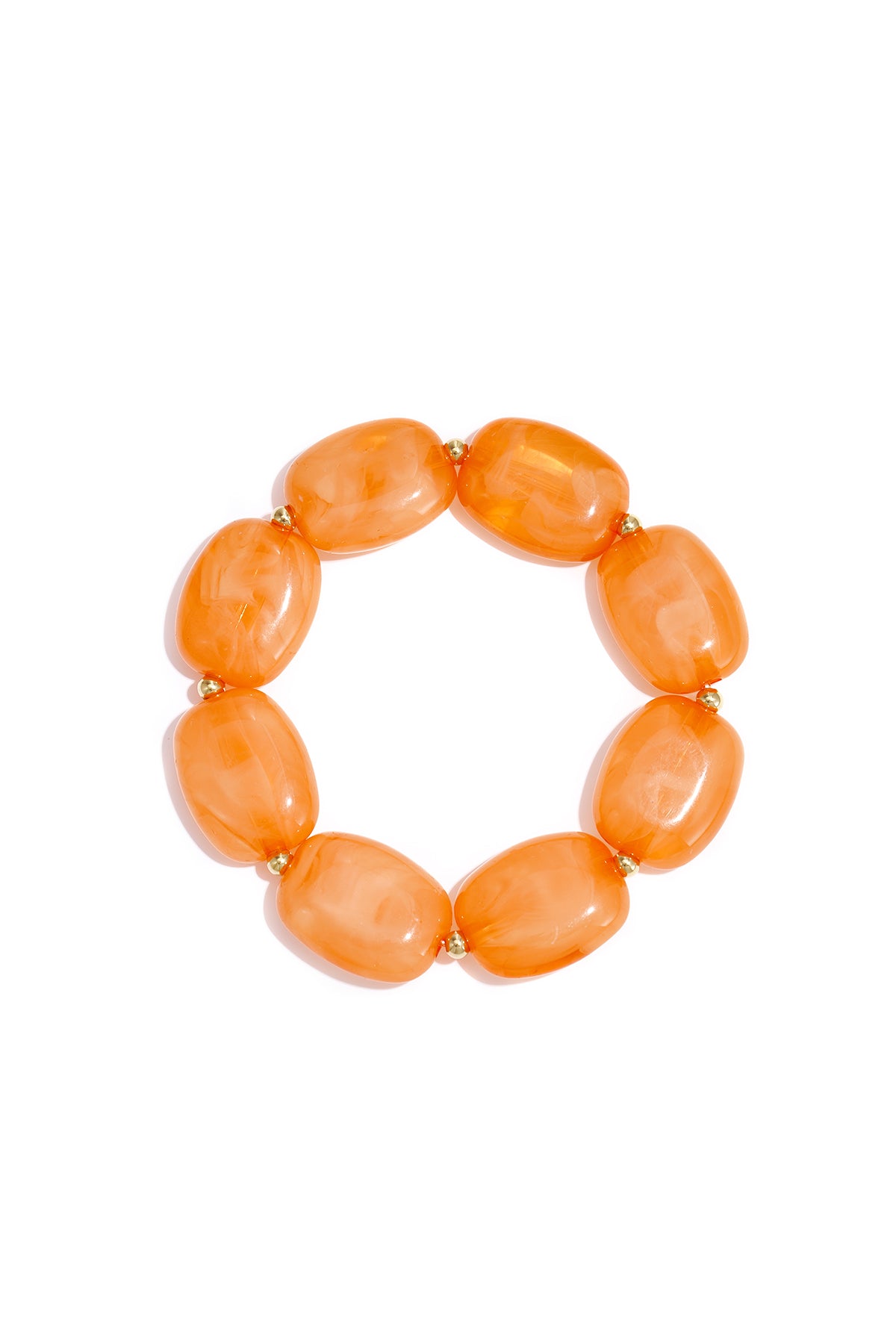 Armband met squoval  kralen