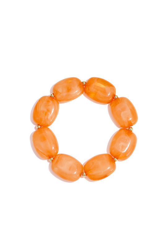 Armband met squoval  kralen